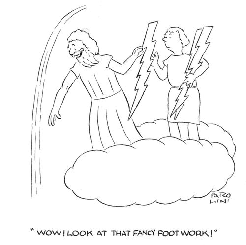 'Wow! Look at that fancy footwork!'