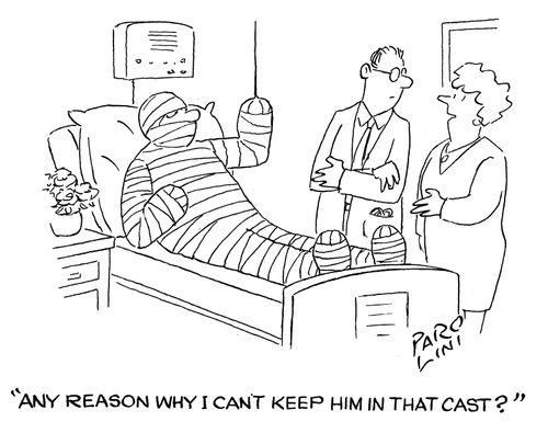 'Any reason why I can't keep him in that cast?'