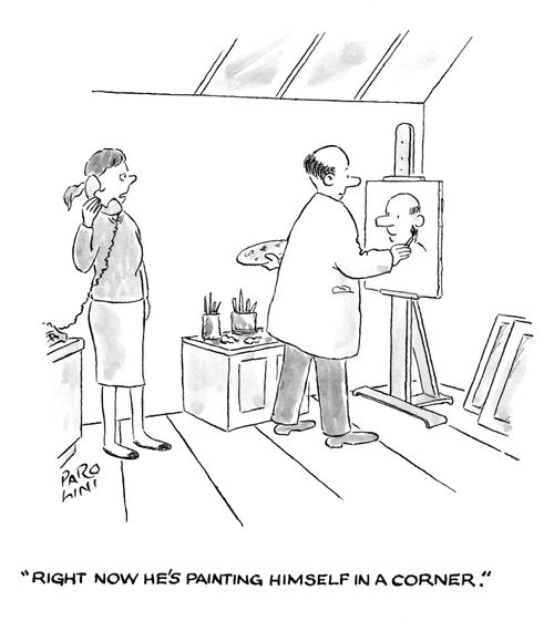 'Right now he's painting himself in a corner.'