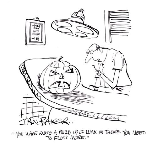'You have quite a build up of wax in there. You need to floss more'