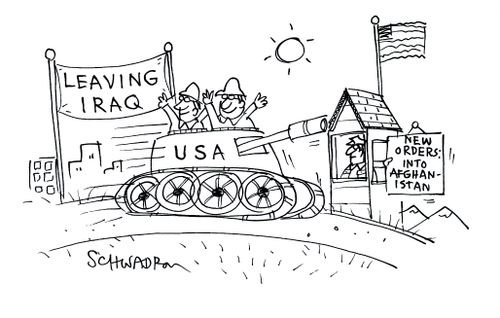 New orders: Into Afghanistan.