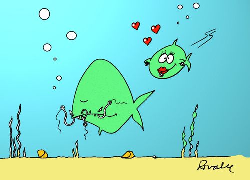 'Fish piercings.'