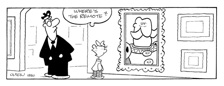 "Where's the remote?"