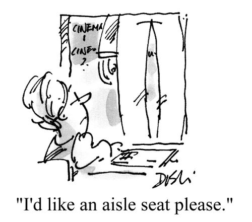 "I'd like an aisle seat, please."