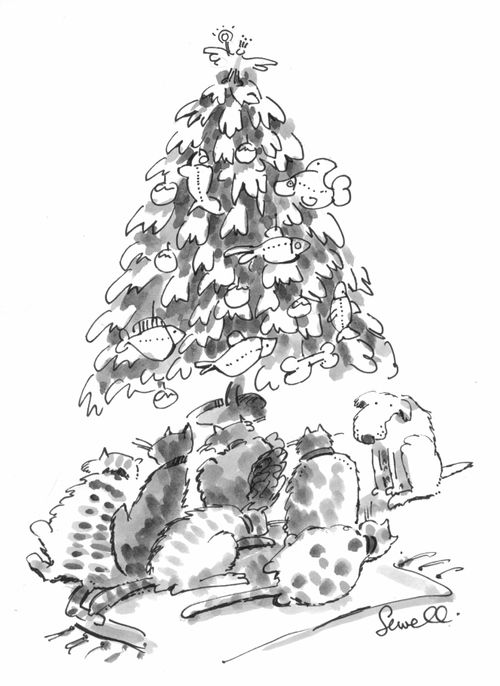 Pets christmas tree