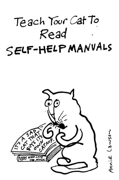 Teach your cat to read self-help manuals