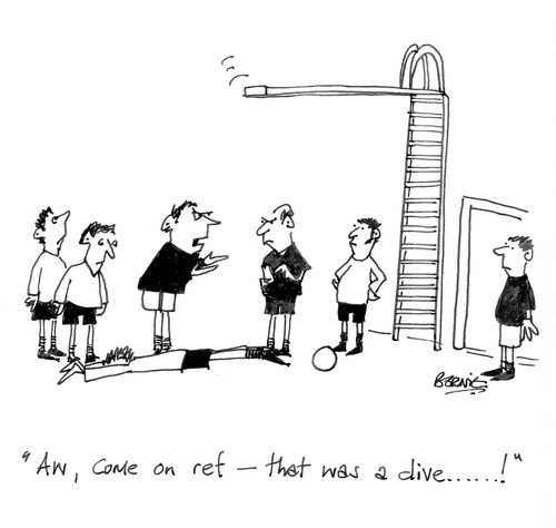 'Aw, come on ref - that was a dive...!'