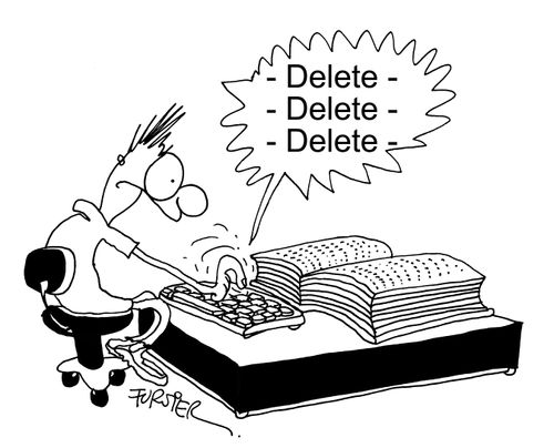'Delete - delete - delete.'
