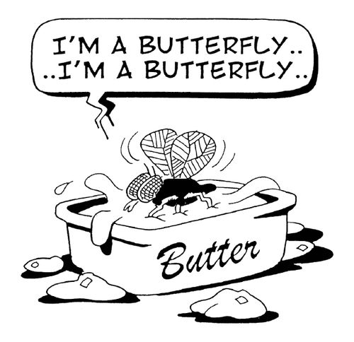 'I'm a butterfly, I'm a butterfly...'