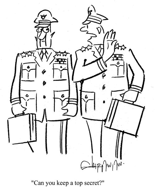 'Can you keep a top secret?'