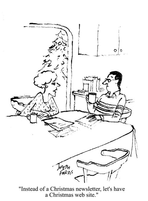 'Instead of a Christmas newsletter, let's have a Christmas web site.'