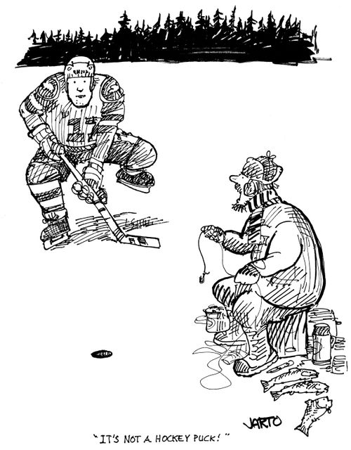 'It's not a hockey puck!'