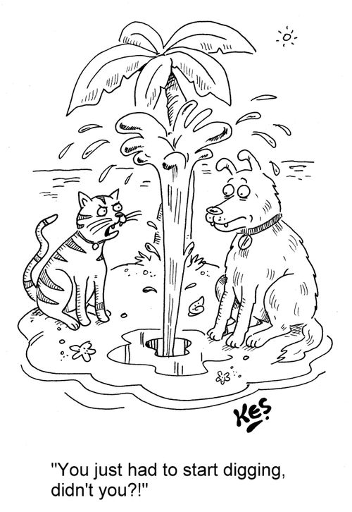 'You just had to start digging, didn't you?!'