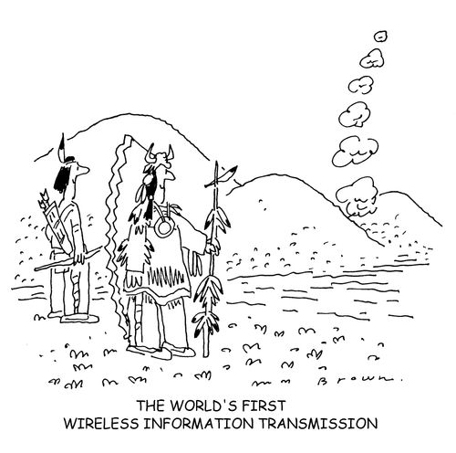 The world's first wireless information transmission.
