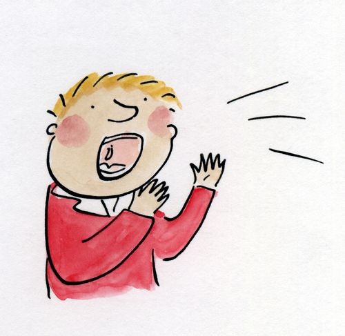 Shouting.