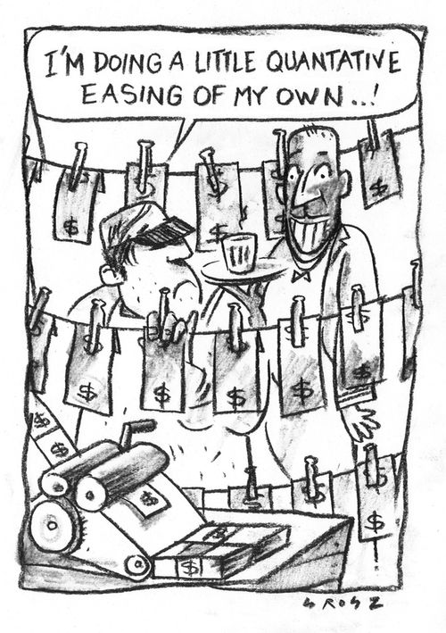 'I'm doing a little quantative easing of my own.'