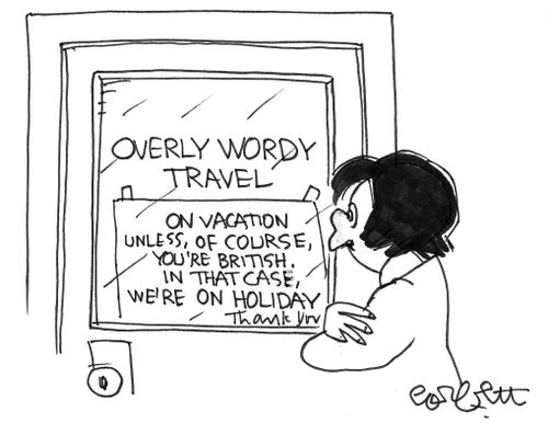 Overly wordy travel.