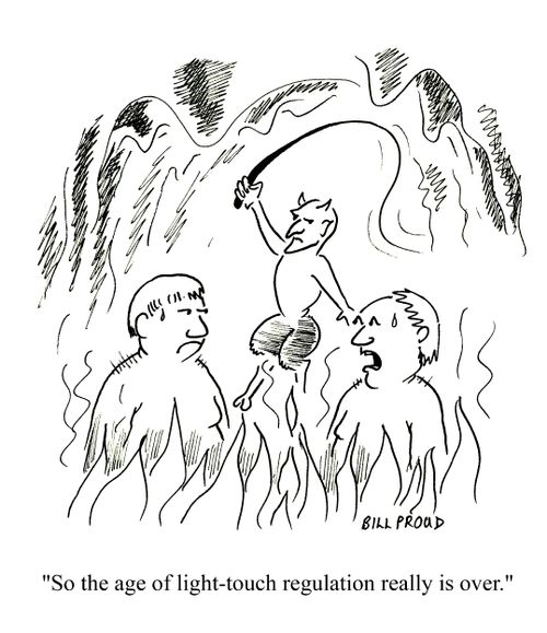 'So the age of light touch regulation really is over.'