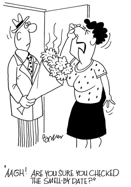 'Aagh- are you sure you checked the smell-by date?'