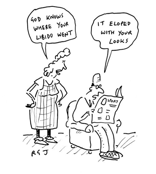 'God knows where you libido went!'