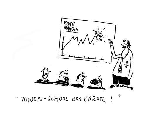 'Whoops - school boy error!'