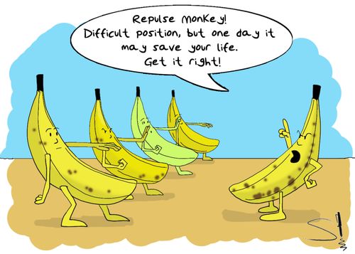 Repulse Monkey.  Difficult position, but one day it may save your life. Get it right!