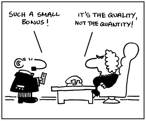 'Such a small bonus.'