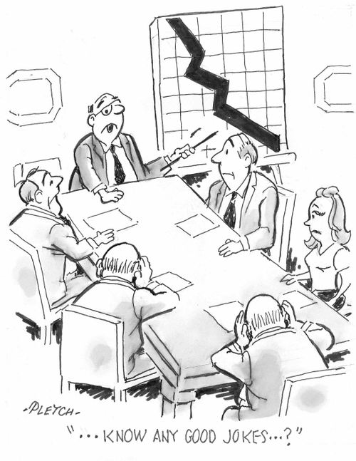 '...Know any good jokes...?'
