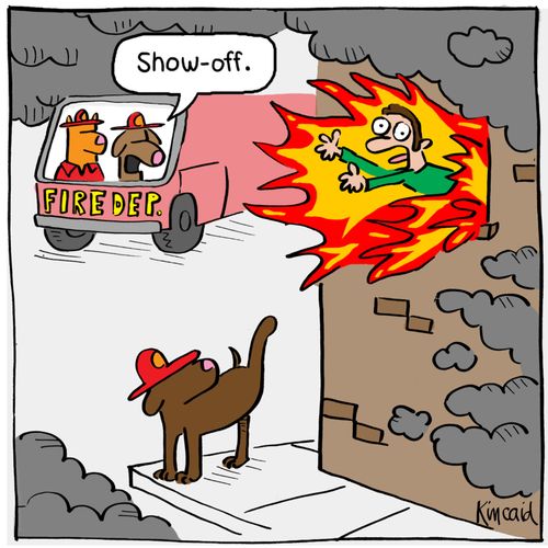 'Show-off.'