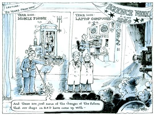 'And these are just some of the changes of the future that our chaps in R&D have come up with.'