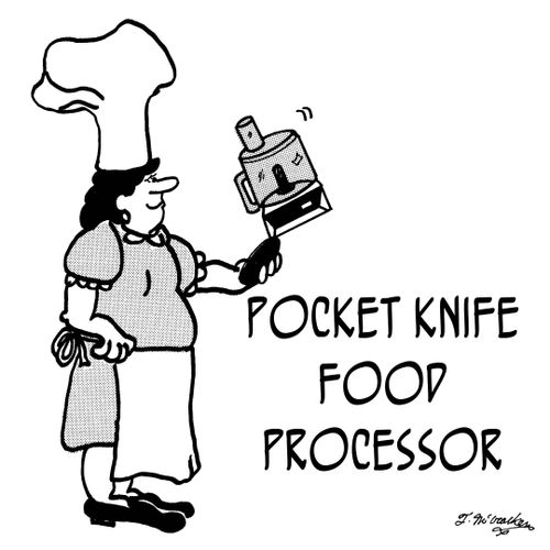 Pocket Knife Food Processor