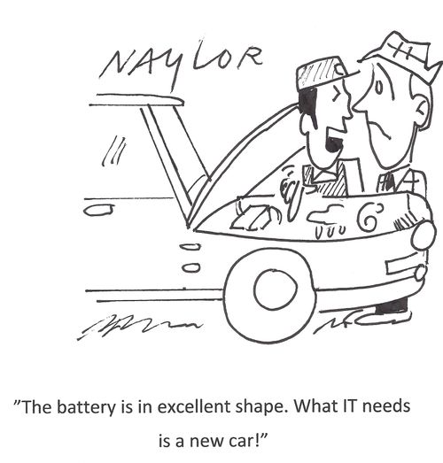 'The battery is in excellent shape. What IT needs is a new car!'