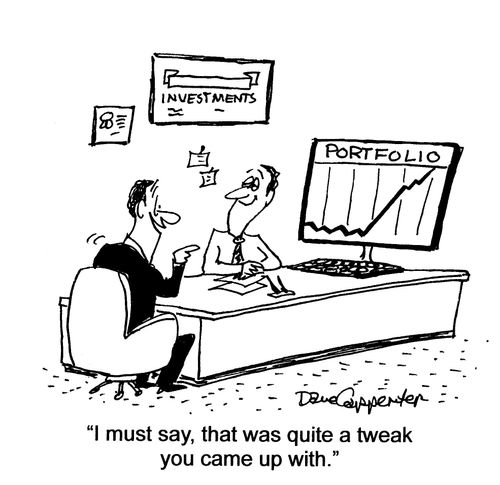 'I must say, that was quite a tweak you came up with.'
