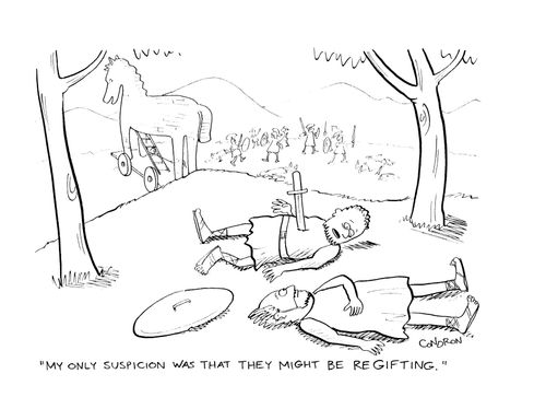 'My only suspicion was that they might be regifting.'