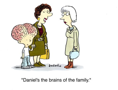 'Daniel's the brains of the family.'