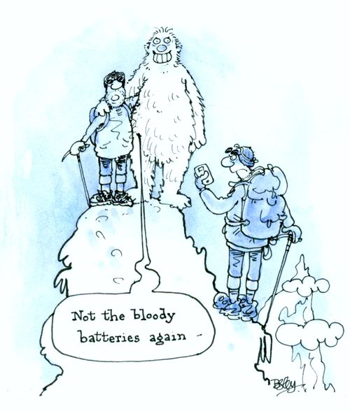 'Not the bloody batteries again.'
