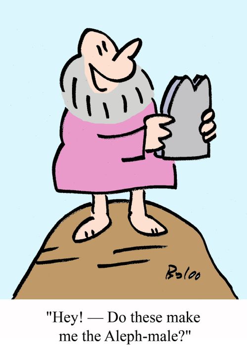 'Hey! - Do these make me the Aleph-male?'