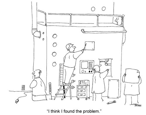 'I think I found the problem.'