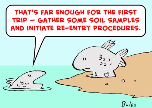 'That's far enough for the first trip -- gather some soil samples and initiate re-entry procedures.'
