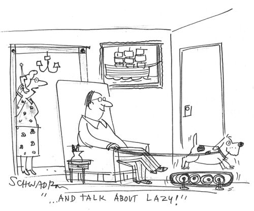 '...and talk about lazy!'