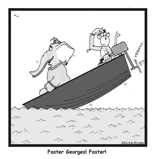Faster, Georges, faster!