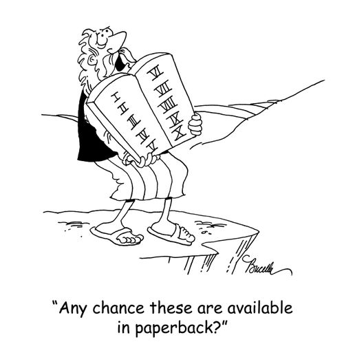 'Any chance these are available in paperback?'