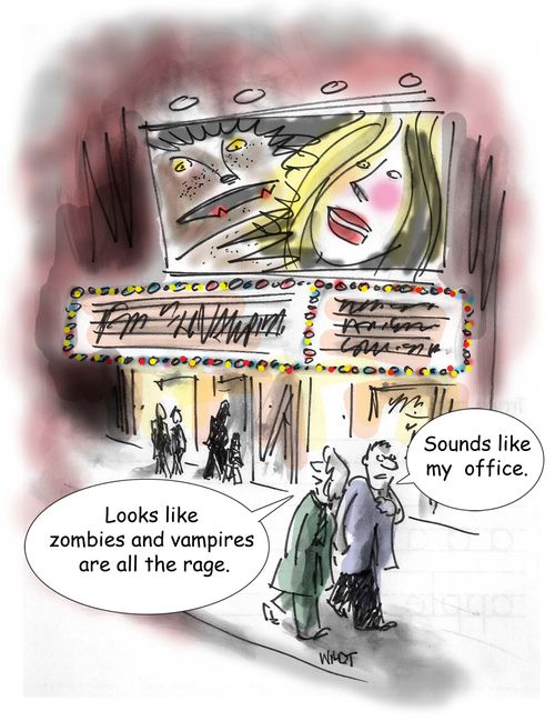 'Looks like zombies and vampires are all the rage.'