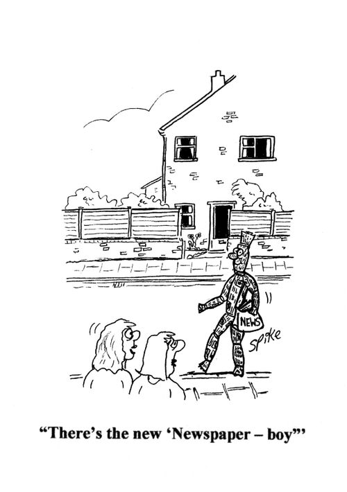 'There's the new 'Newspaper-boy''