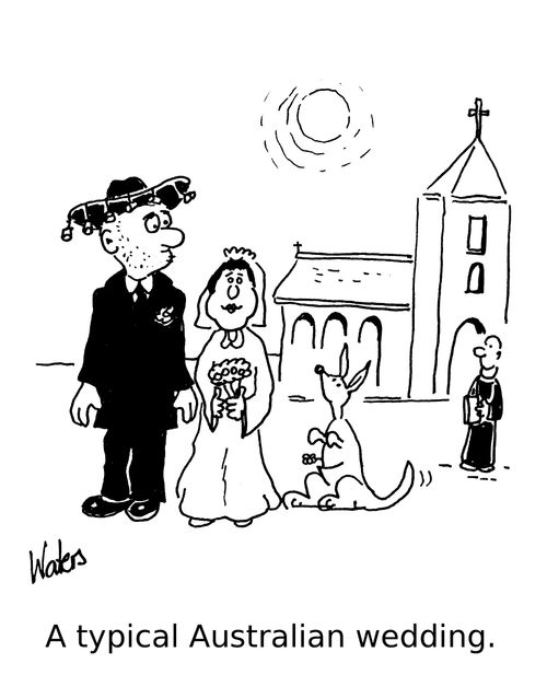 A Typical Australian Wedding.