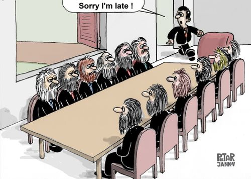 'Sorry I'm late!'