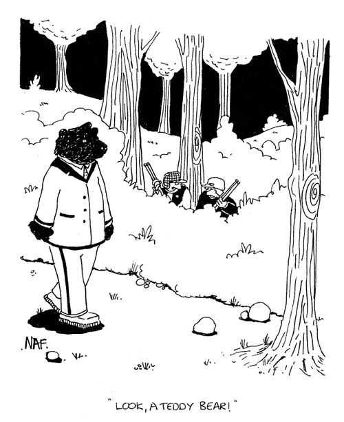 'Look, a teddy bear!'