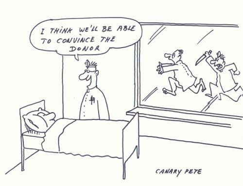 Transplant: "I think we'll be able to convince the donor..."