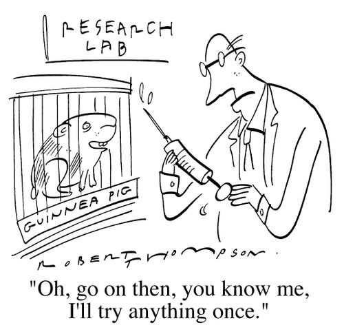 Research Lab - "Oh go on then, you know me, I'll try anything once"