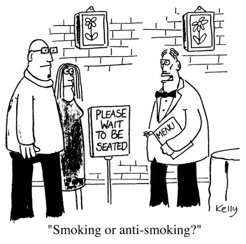 "Smoking or anti-smoking?"